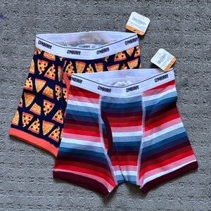 Gymboree Kids' Boxer Briefs - Pizza Print and Stripes
